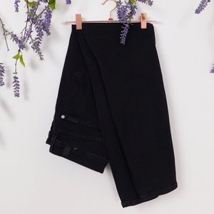 7 For All Mankind Black High Waist Skinny Jeans